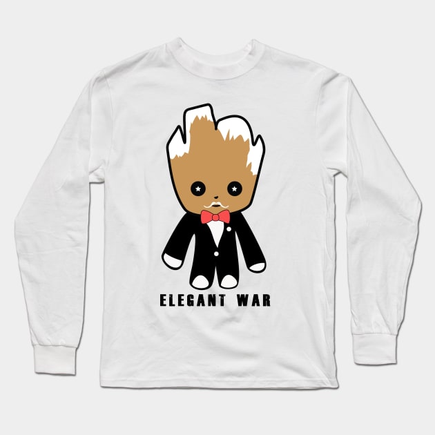 Baby GROOT elegant war T-shirt Long Sleeve T-Shirt by wawakt